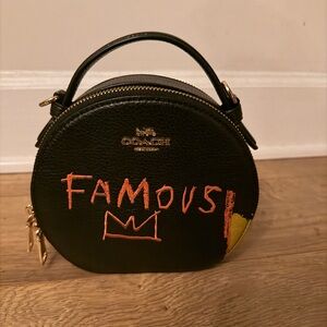 Coach Black and Orange Mini Bag